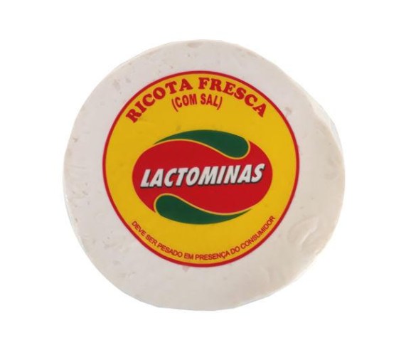 Queijo Ricota Lactominas (Aprox. 0,500kg.)